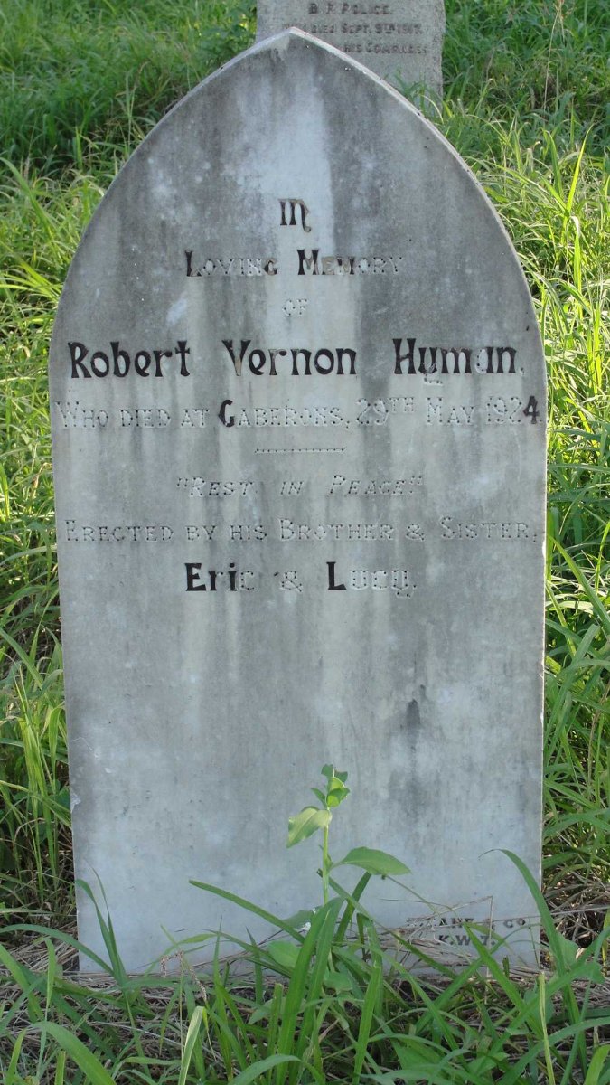 HUMAN Robert Vernon -1924