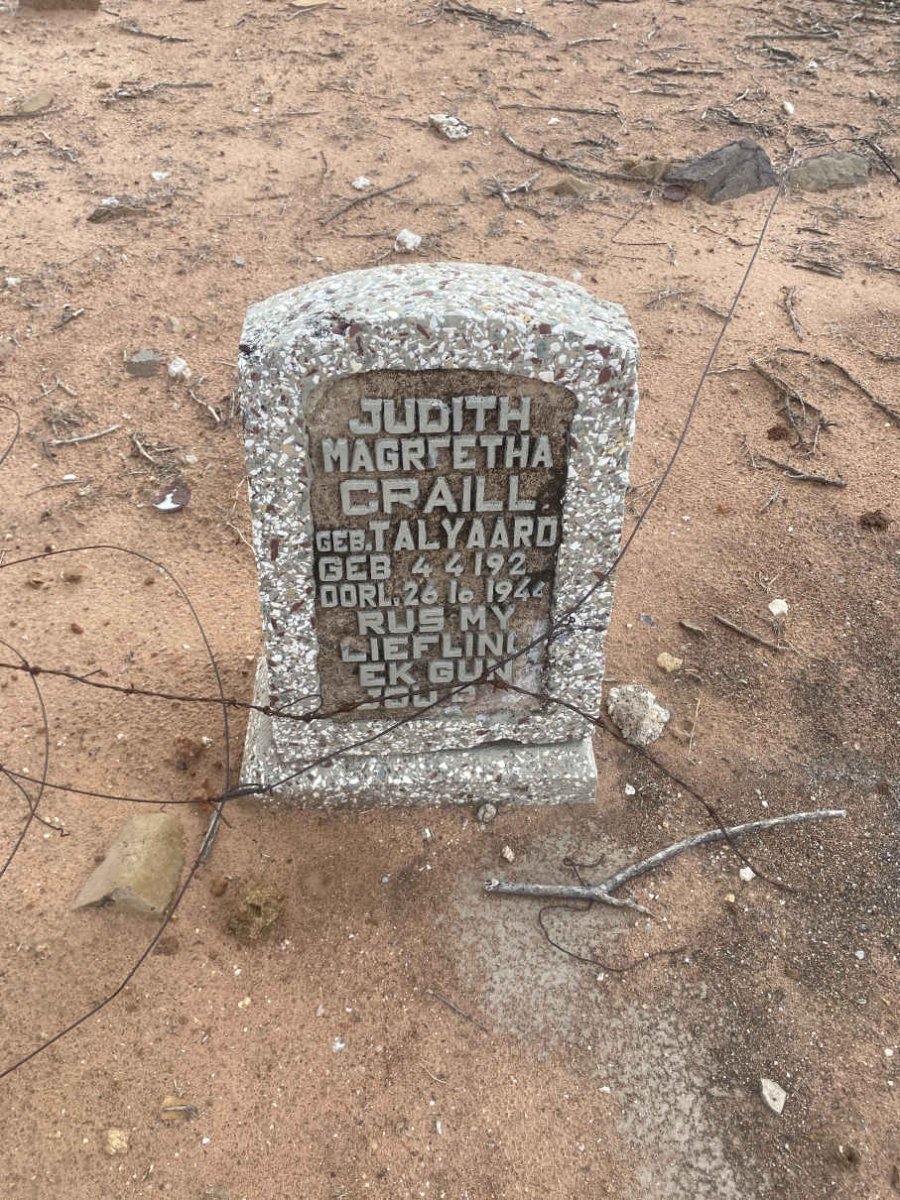 CRAILL Judith Magreetha nee TALYAARD 192?-1944