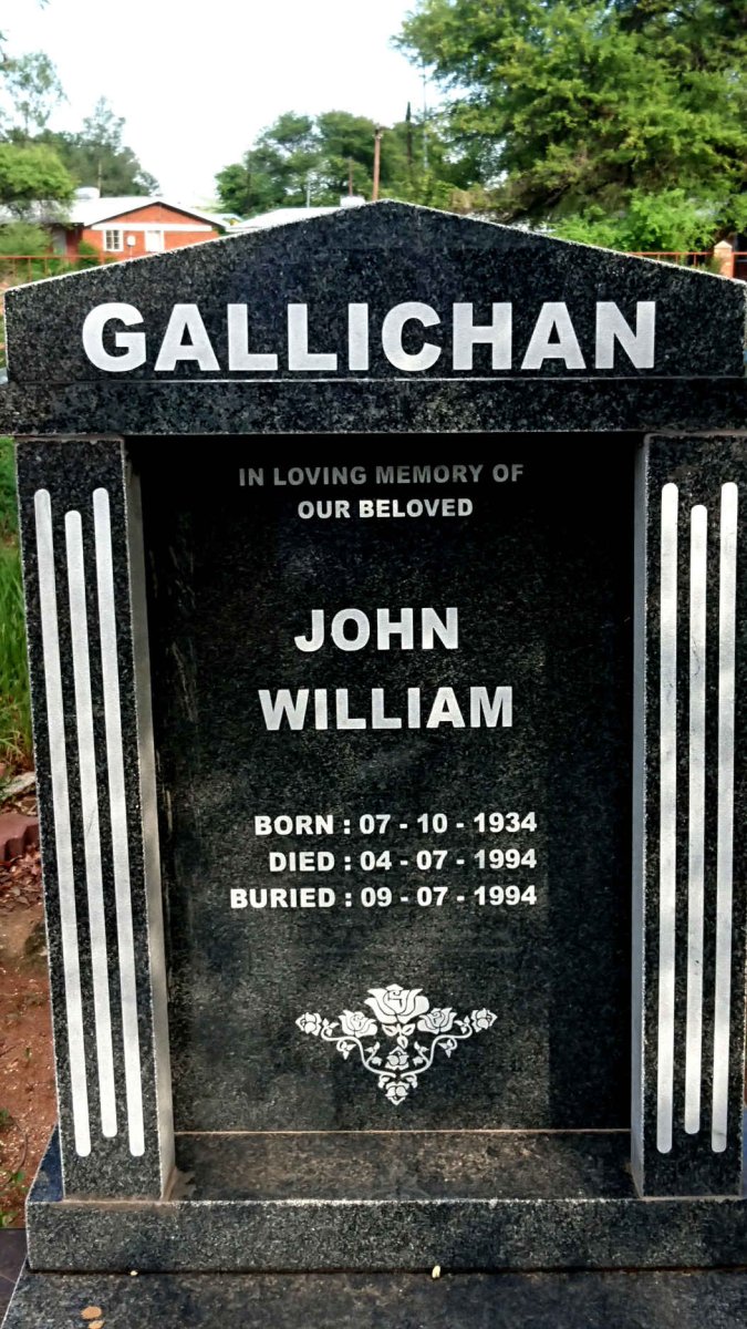 GALLICHAN John William 1934-1994
