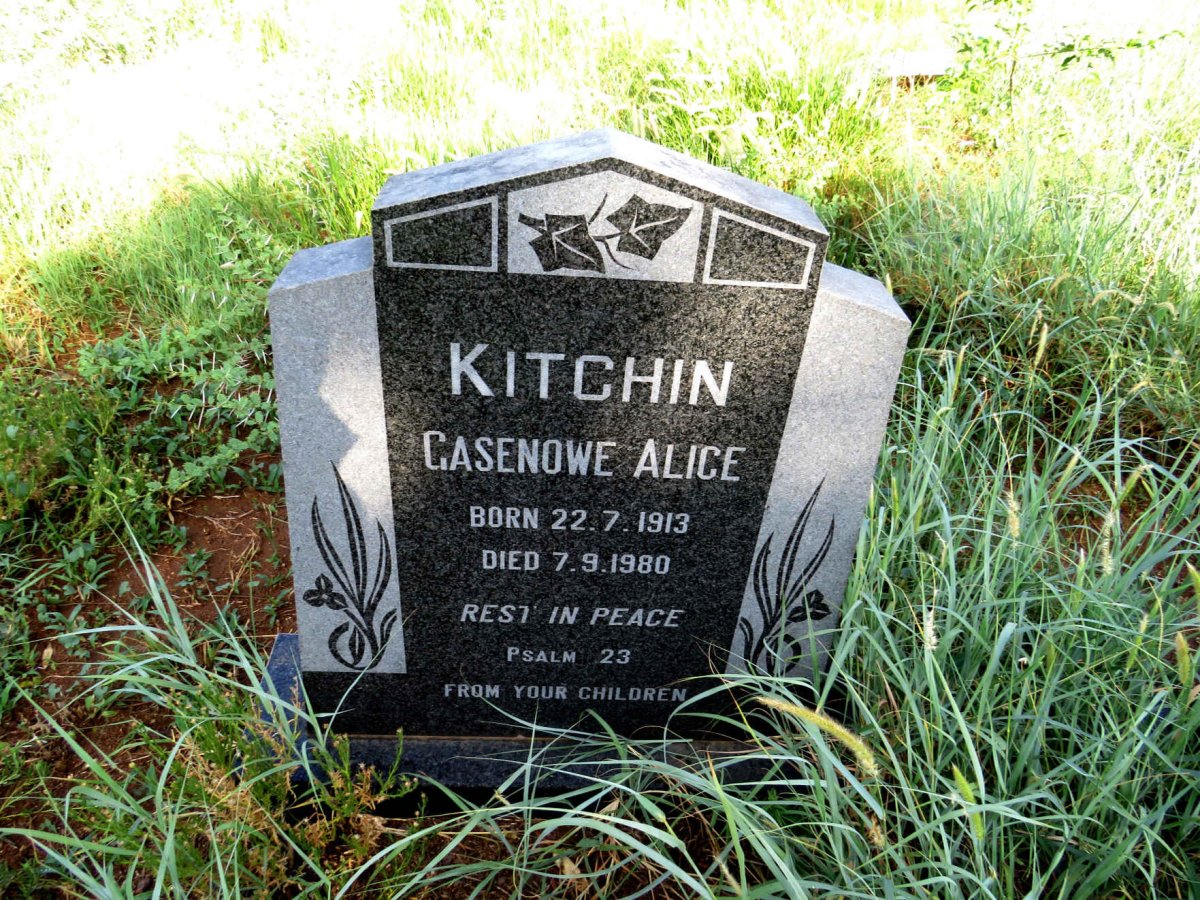 KITCHIN Casenowe Alice 1913-1980