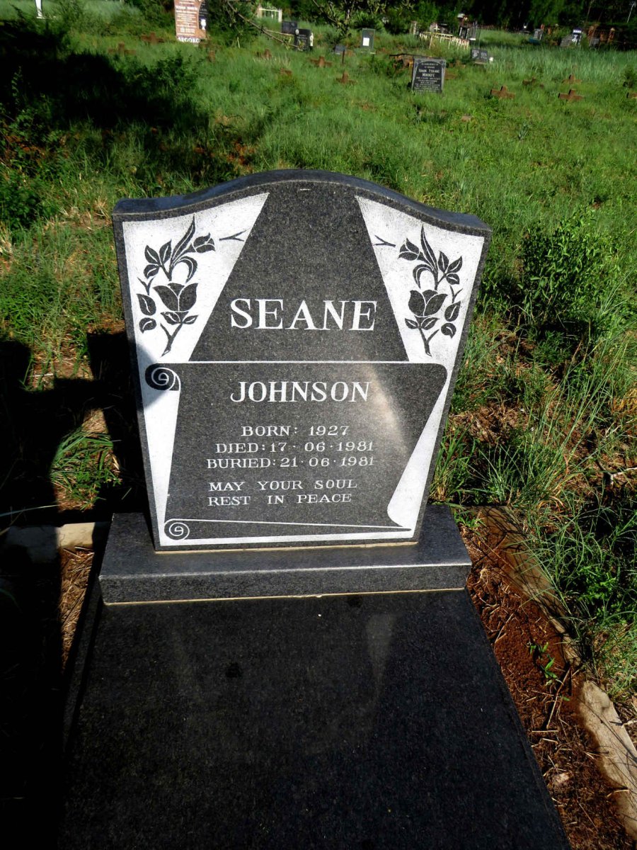 JOHNSON Seane 1927-1981