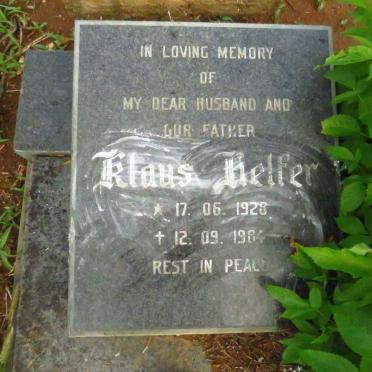HELFER Klaus 1928-1984