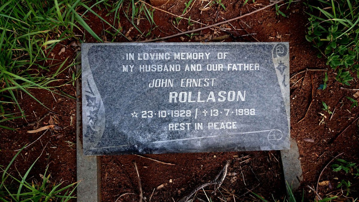 ROLLASON John Ernest 1928-1988
