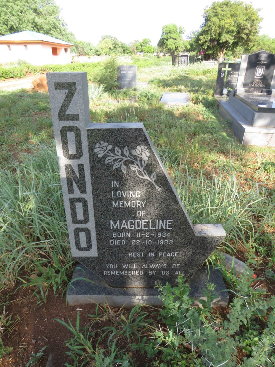 ZONDO Magdeline 1934-1983