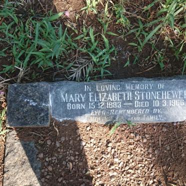 STONEHEWER Mary Elizabeth 1883-1966