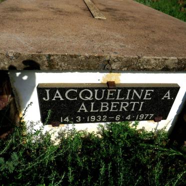 ALBERTI Jacqueline A. 1932-1977