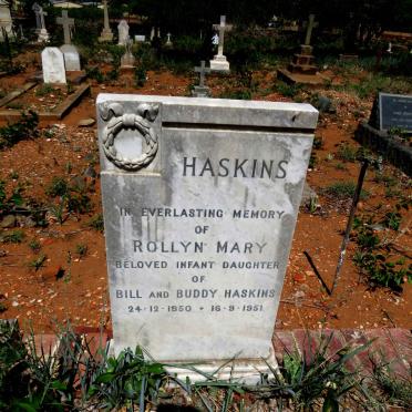 HASKINS Rollyn Mary 1950-1951