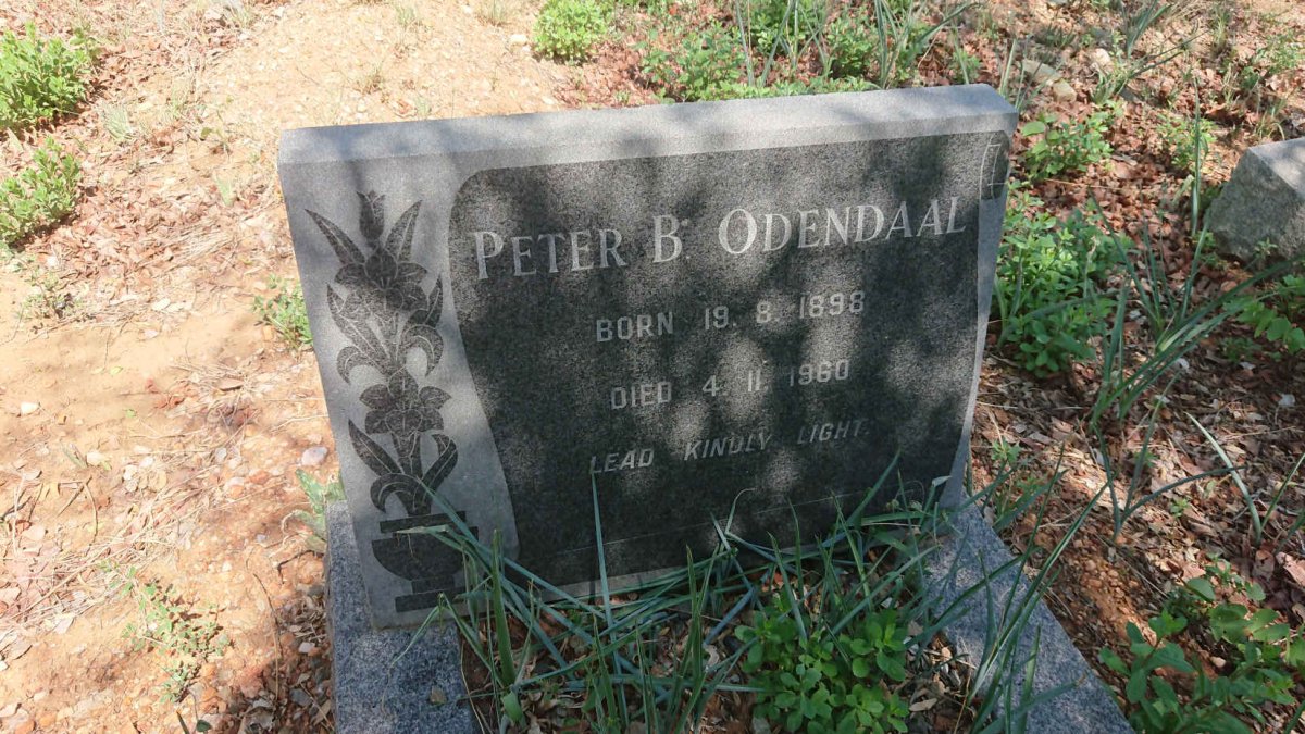 ODENDAAL Peter B. 1898-1960