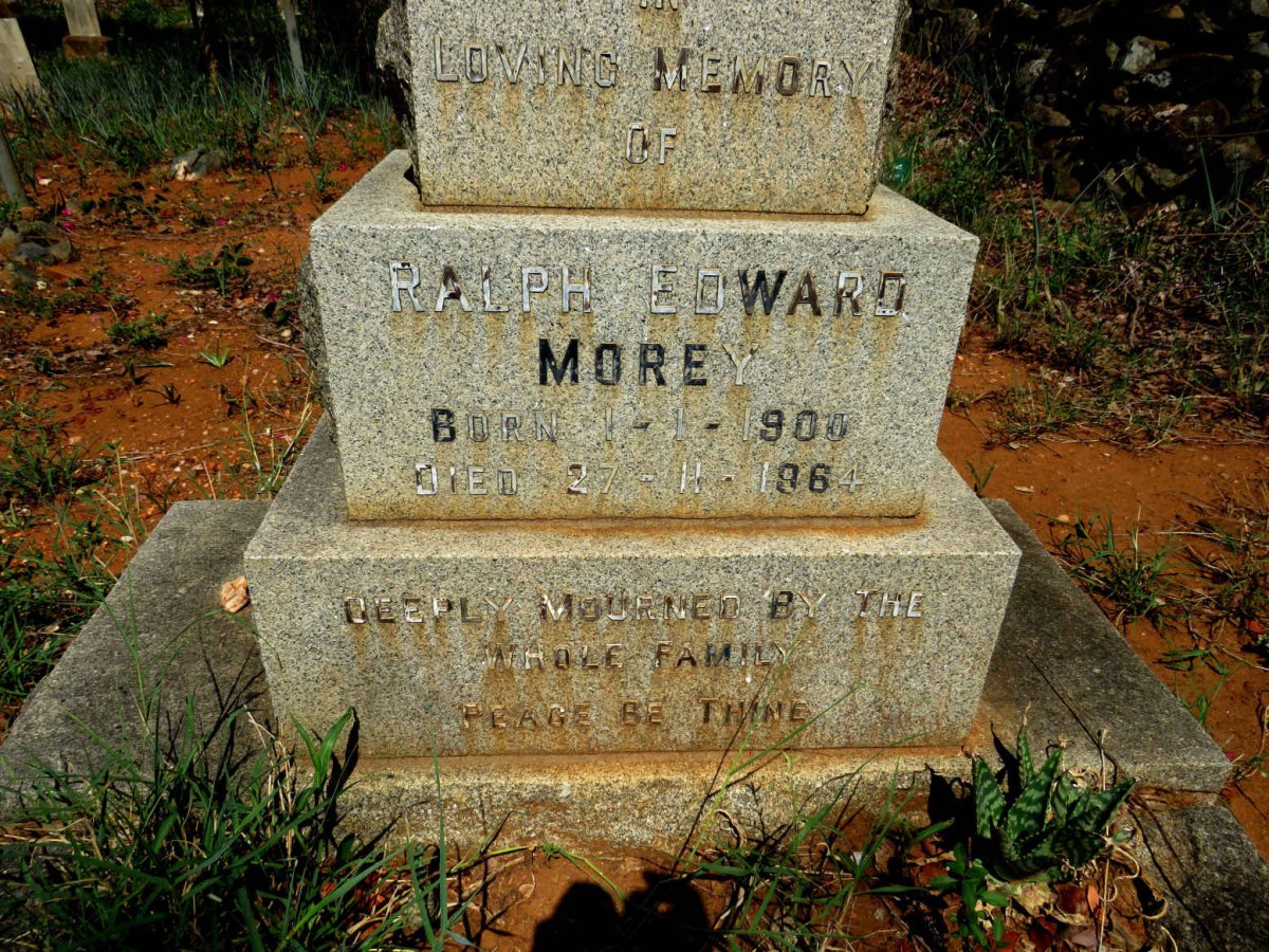 MOREY Ralph Edward 1900-1964