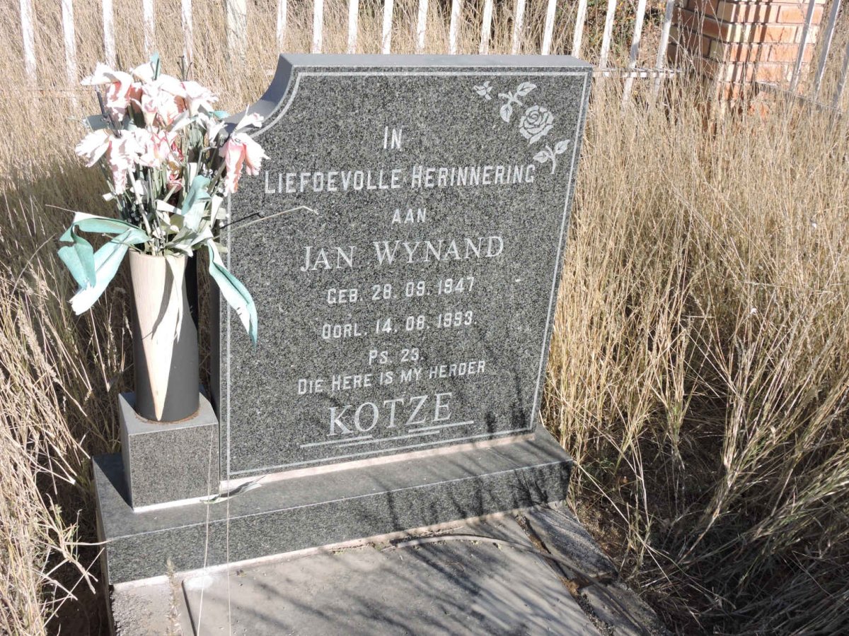 KOTZE Jan Wynand 1947-1993