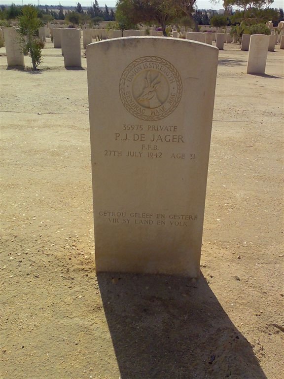 JAGER P.J., de -1942