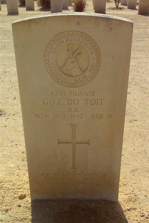 TOIT G.J.L., du -1942