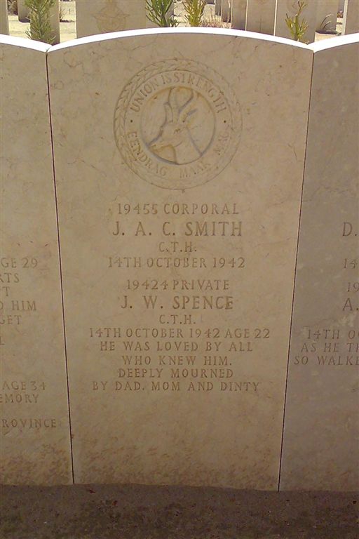 SMITH J.A.C. -1942 :: SPENCE J.W. -1942