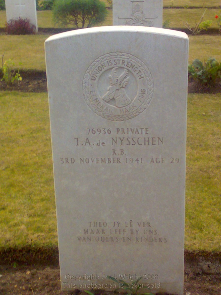 NYSSCHEN T.A., de -1941