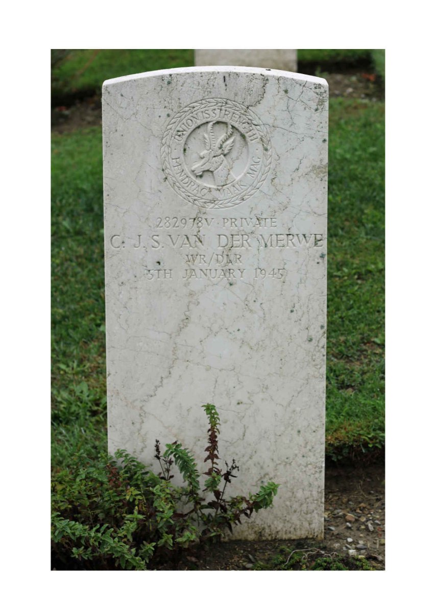 MERWE C.J.S., van der -1945