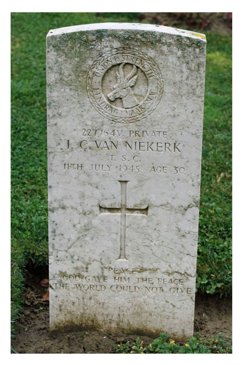 NIEKERK J.C., van -1945