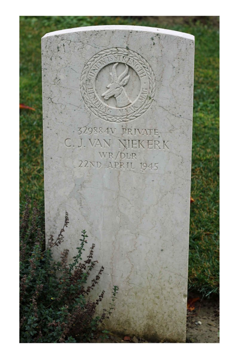 NIEKERK C.J., van -1945