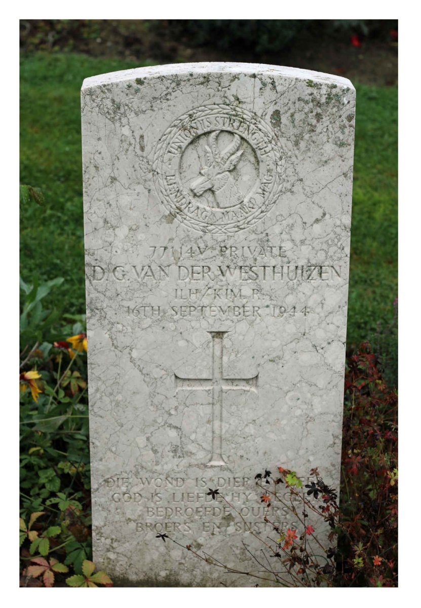 WESTHUIZEN D.G. van der -1944