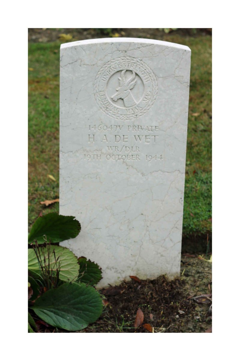 WET H.A., de -1944
