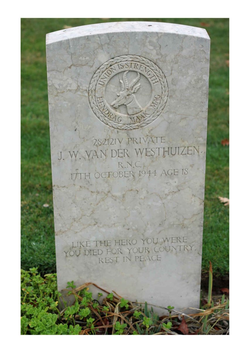 WESTHUIZEN J.W., van der -1944