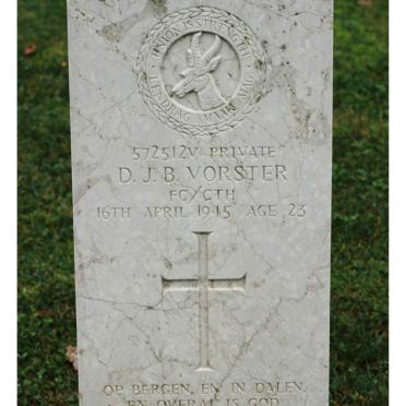 VORSTER D.J.B. -1945
