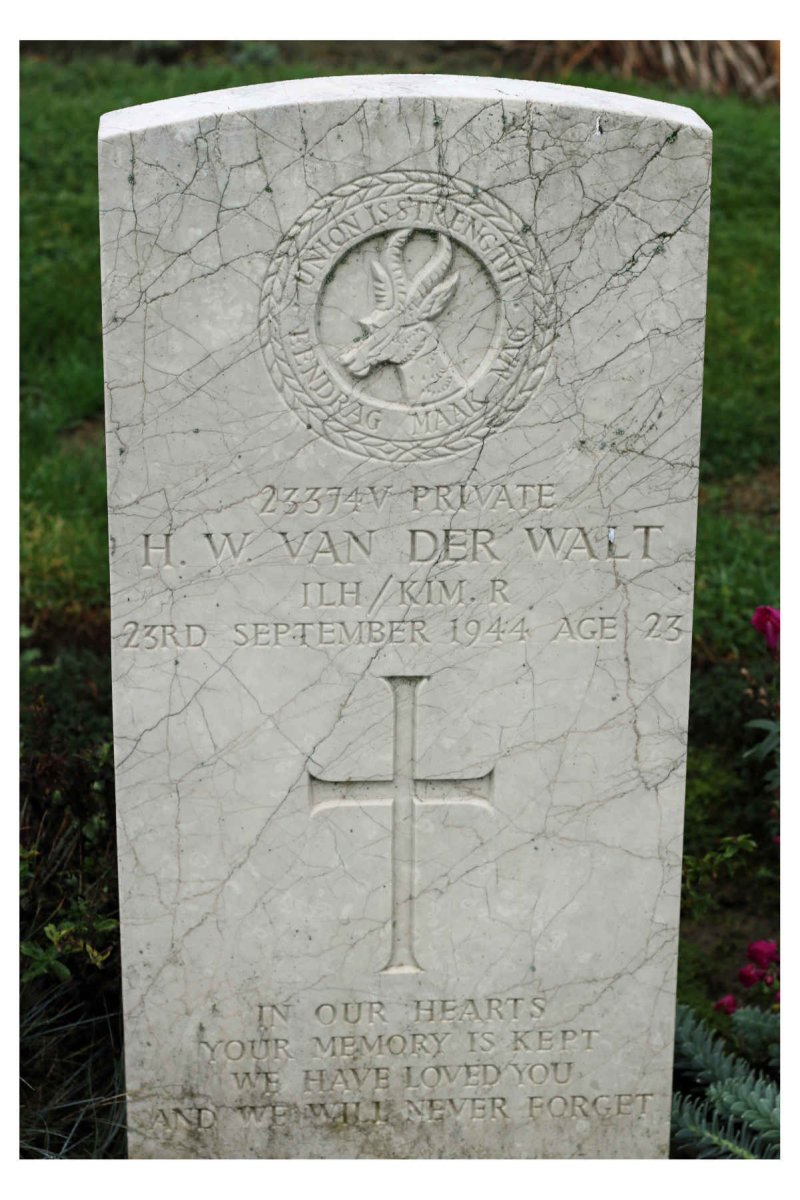 WALT H.W., van der -1944