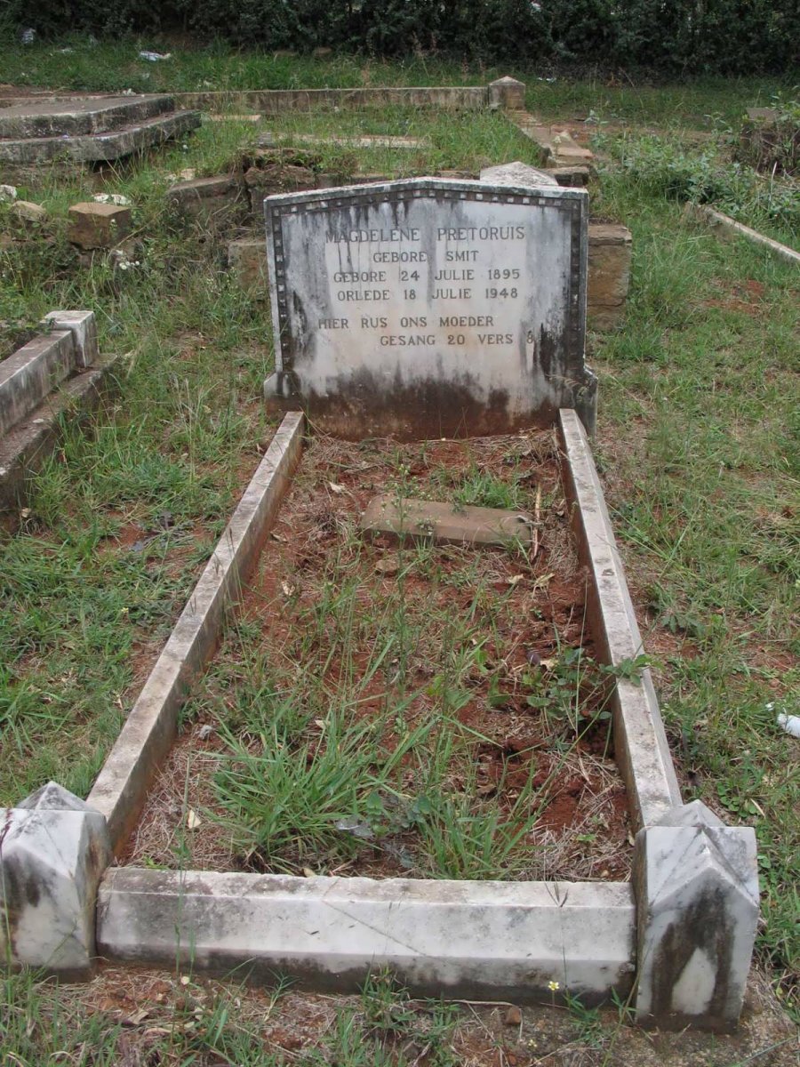 PRETORIUS Magdelene nee SMIT 1895-1948