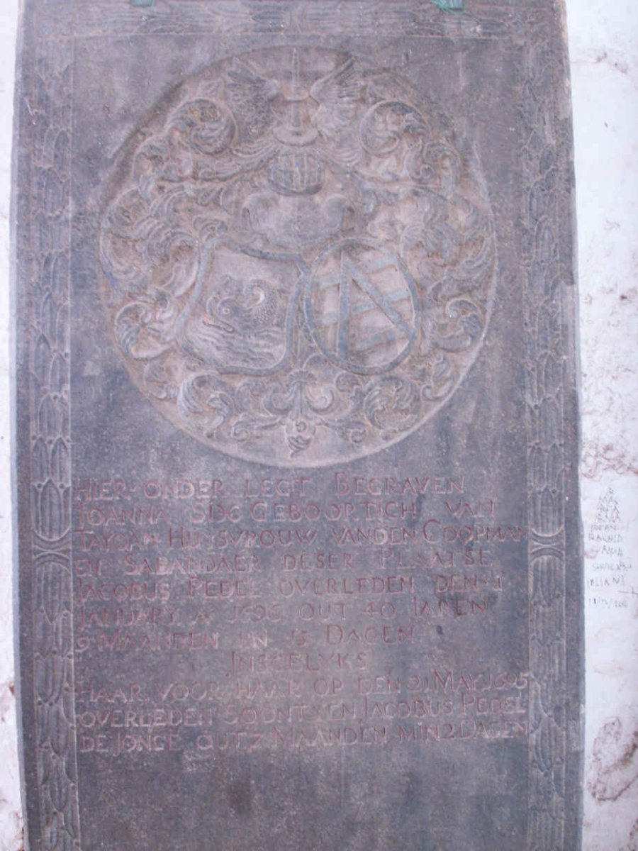 PEDEL Joanna nee SIX -1696 :: PEDEL Jacobus -1695