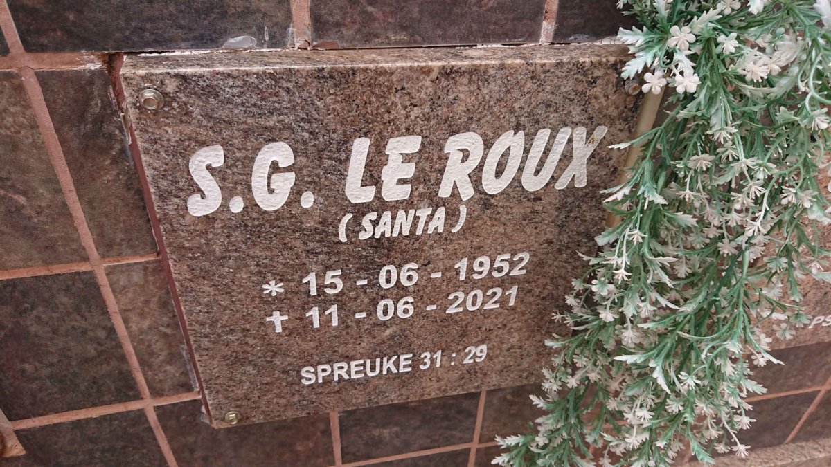 ROUX S.G., le 1952-2021