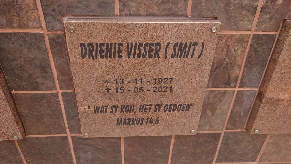 VISSER Drienie nee SMIT 1927-2021