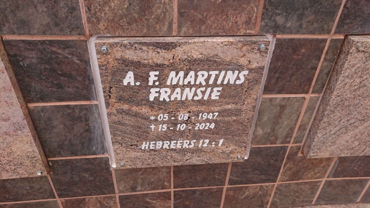 MARTINS A.F. 1947-2024