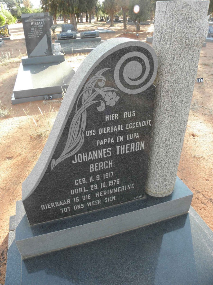 BERGH Johannes Theron 1917-1976