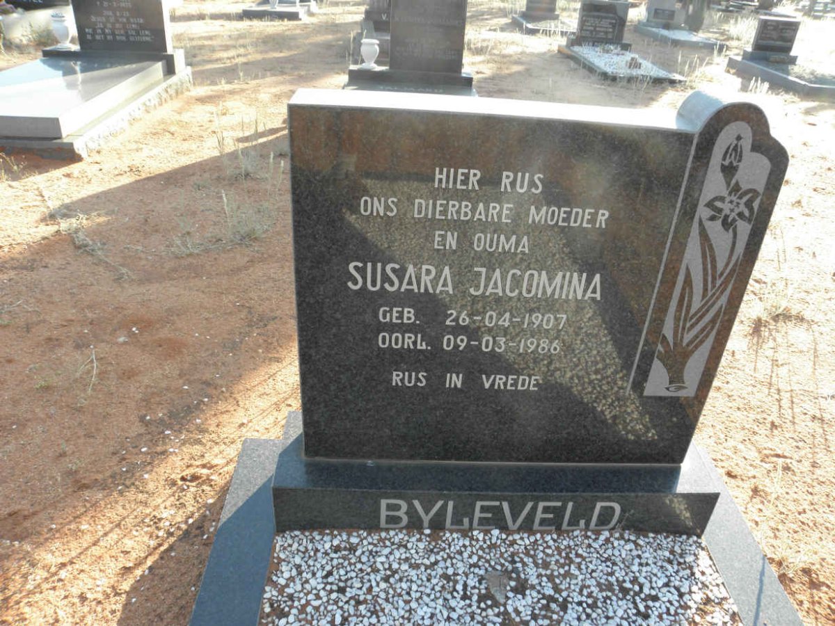 BYLEVELD Susara Jacomina 1907-1986