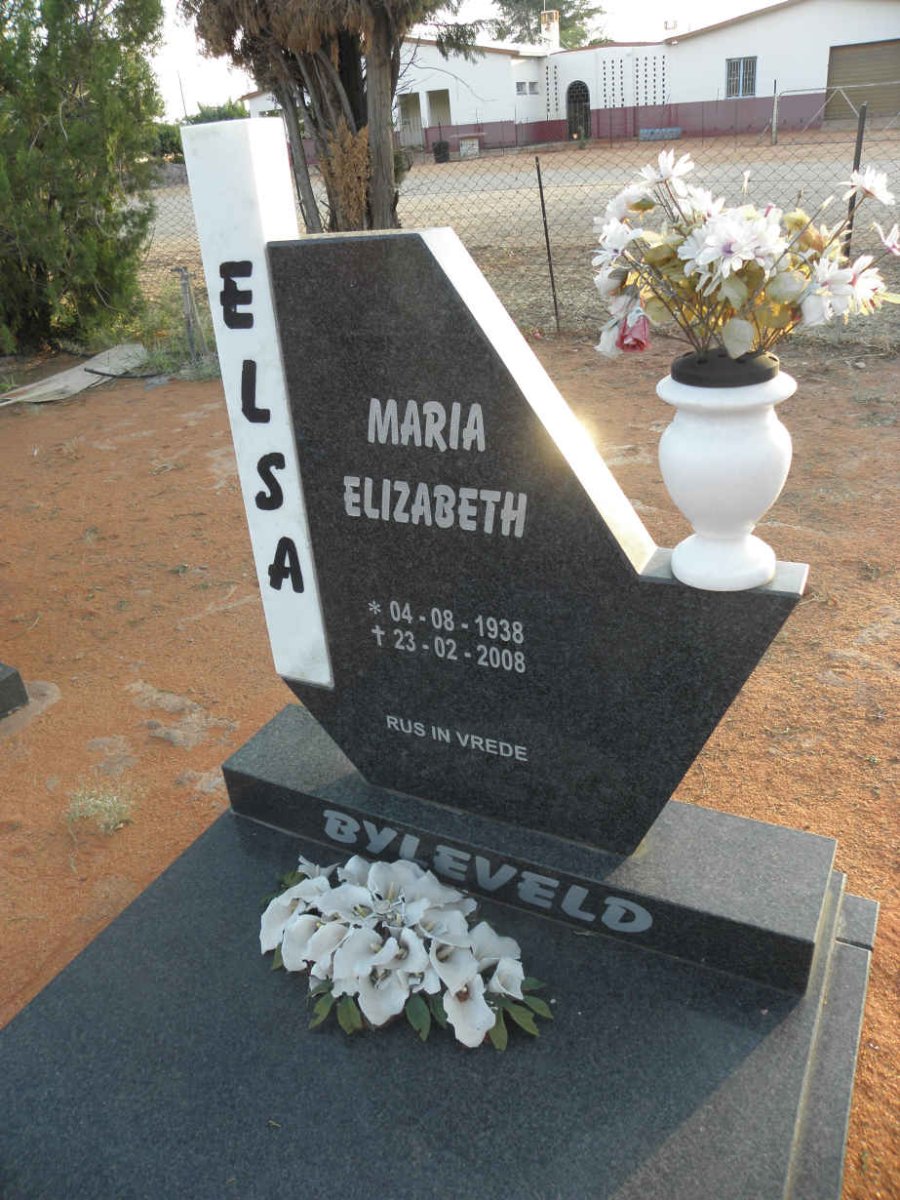 BYLEVELD Elsa Maria Elizabeth 1938-2008