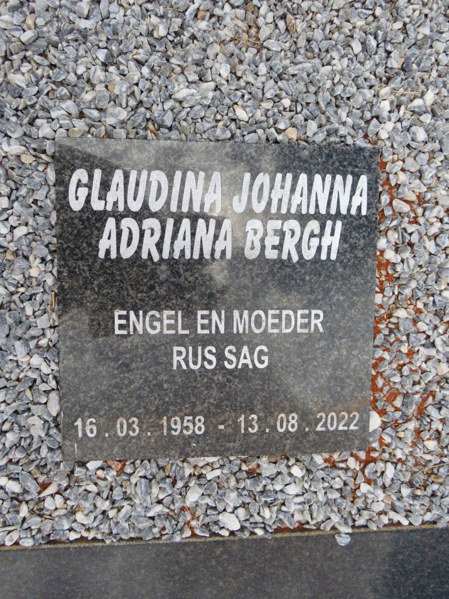 BERGH Gloudina Johanna Adriana 1958-2022