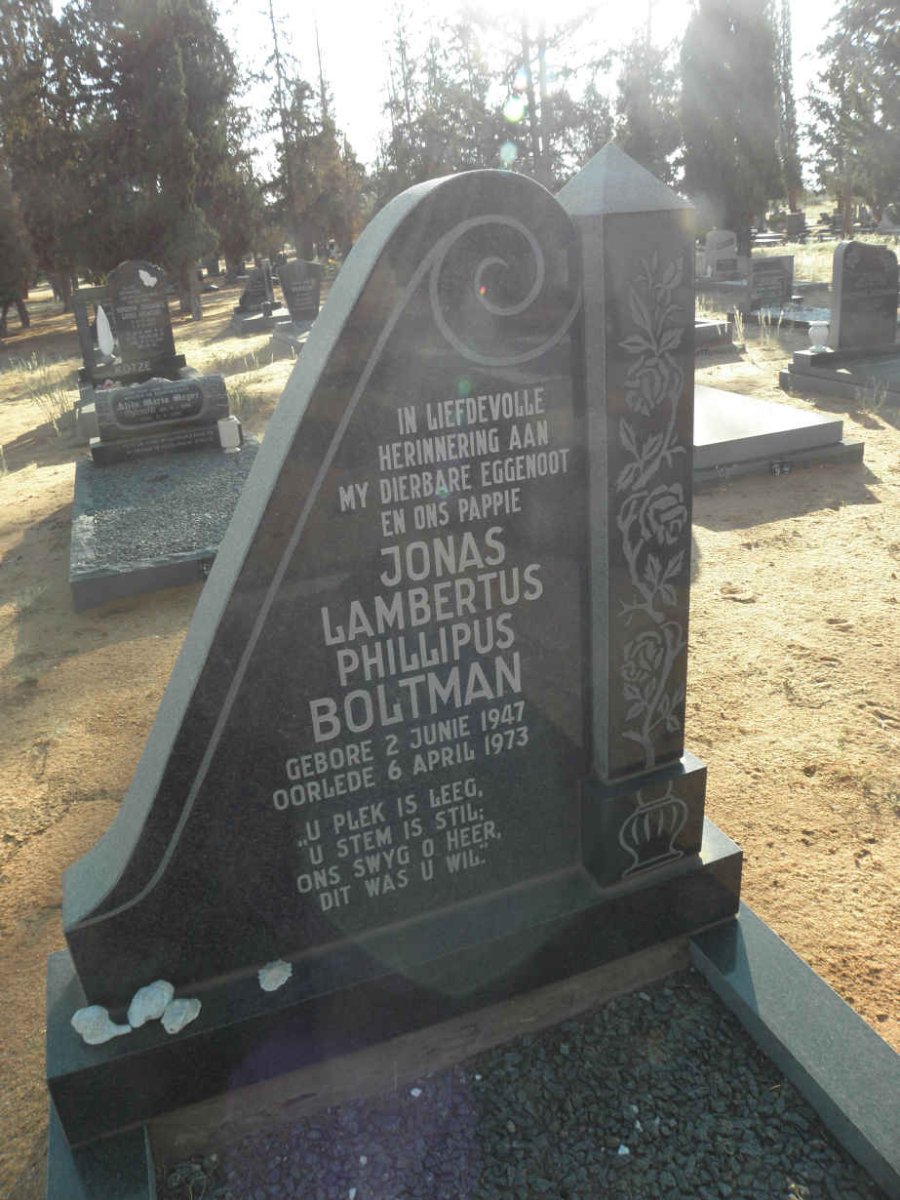 BOLTMAN Jonas Lambertus Phillipus 1947-1973