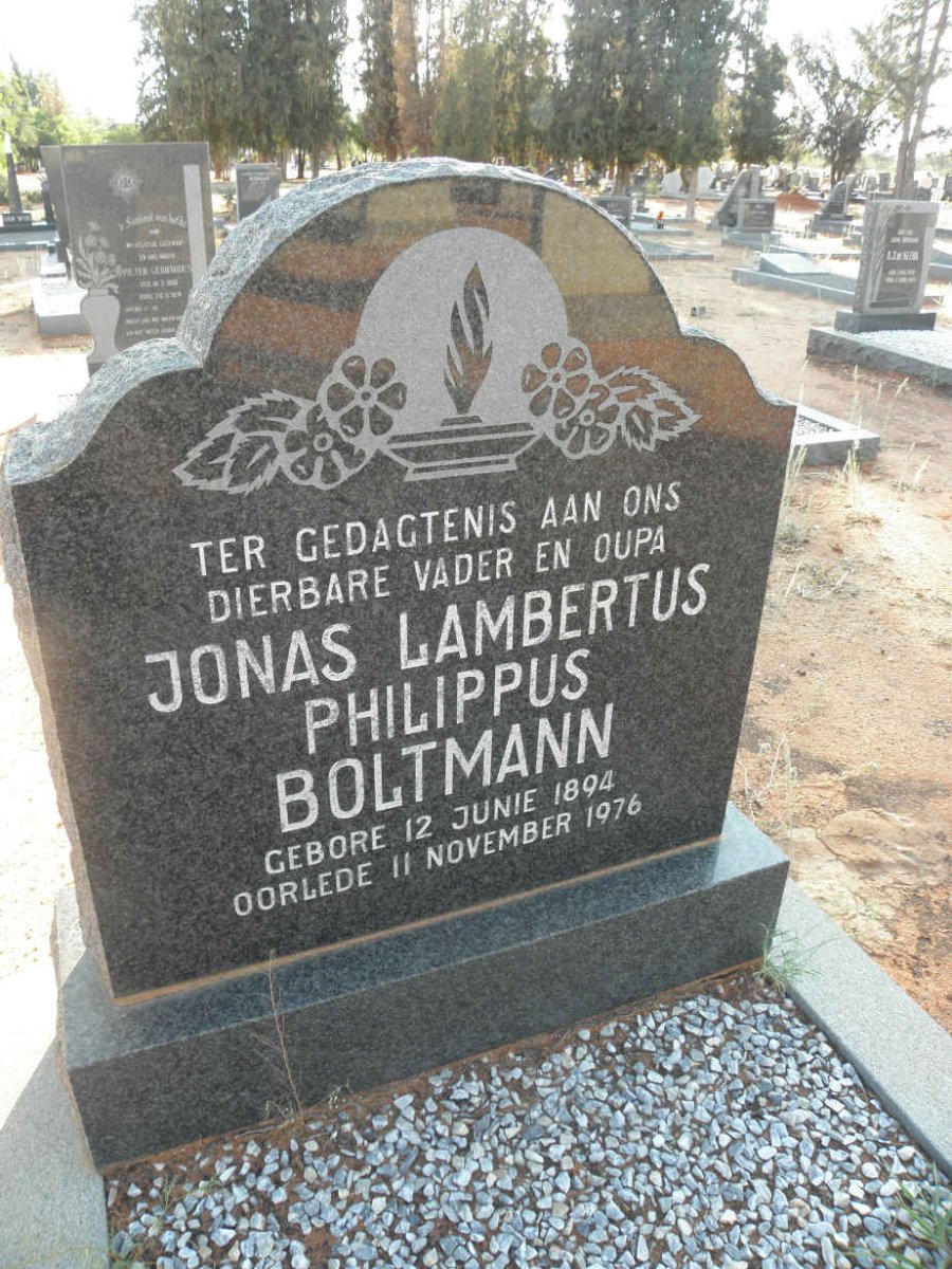 BOLTMANN Jonas Lambertus Philippus 1894-1976
