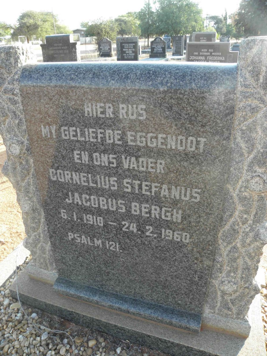 BERGH Cornelius Stefanus Jacobus 1910-1960