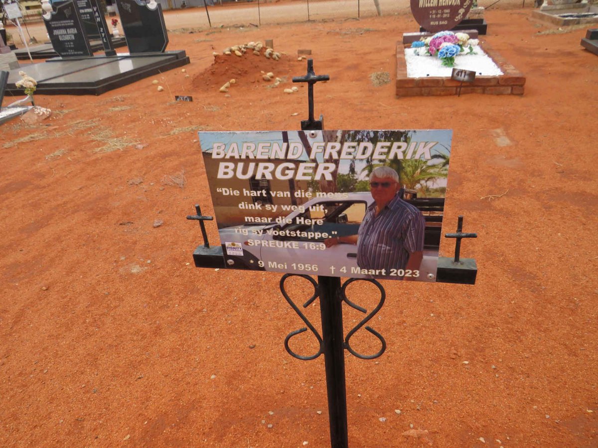 BURGER Barend Frederik 1956-2023