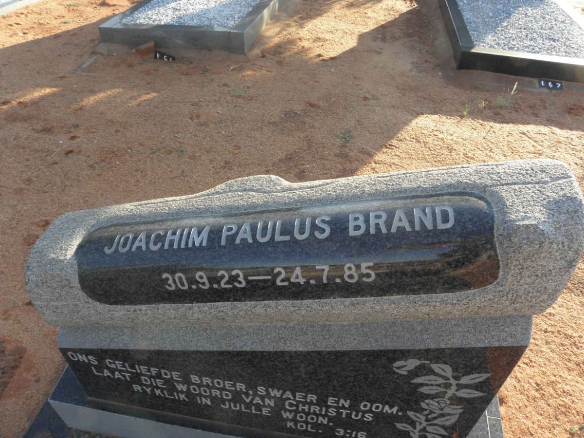 BRAND Joachim Paulus 1923-1985