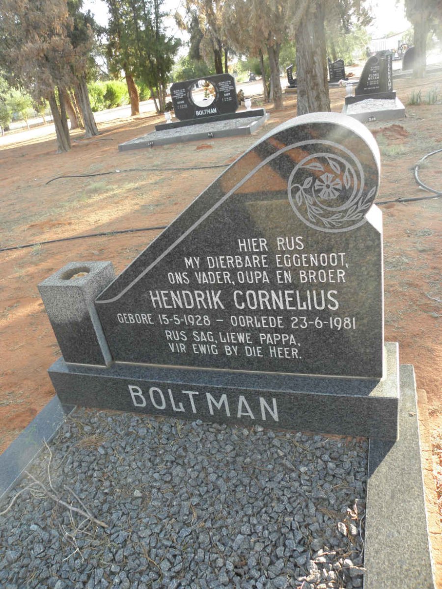 BOLTMAN Hendrik Cornelius 1928-1981