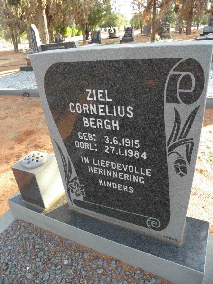 BERGH Ziel Cornelius 1915-1984