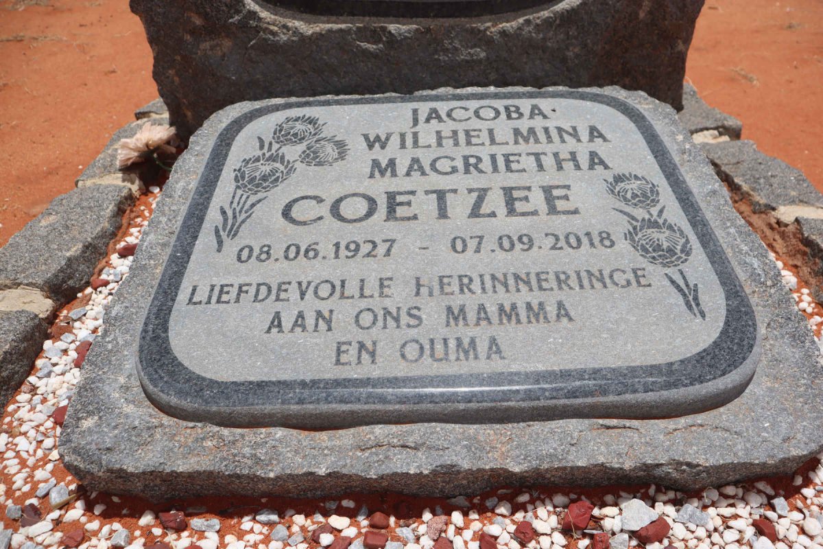 COETZEE Gideon Frederik 1919-1981 & Jacoba Wilhelmina Magrietha 1927-2018_2