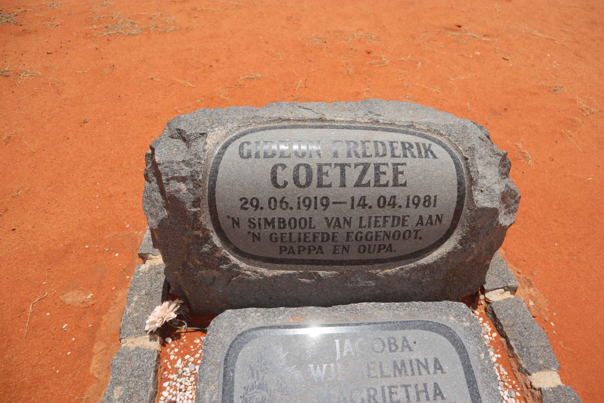 COETZEE Gideon Frederik 1919-1981 & Jacoba Wilhelmina Magrietha 1927-2018_3