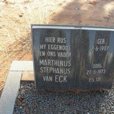 ECK Marthinus Stephanus, van 1907-1973