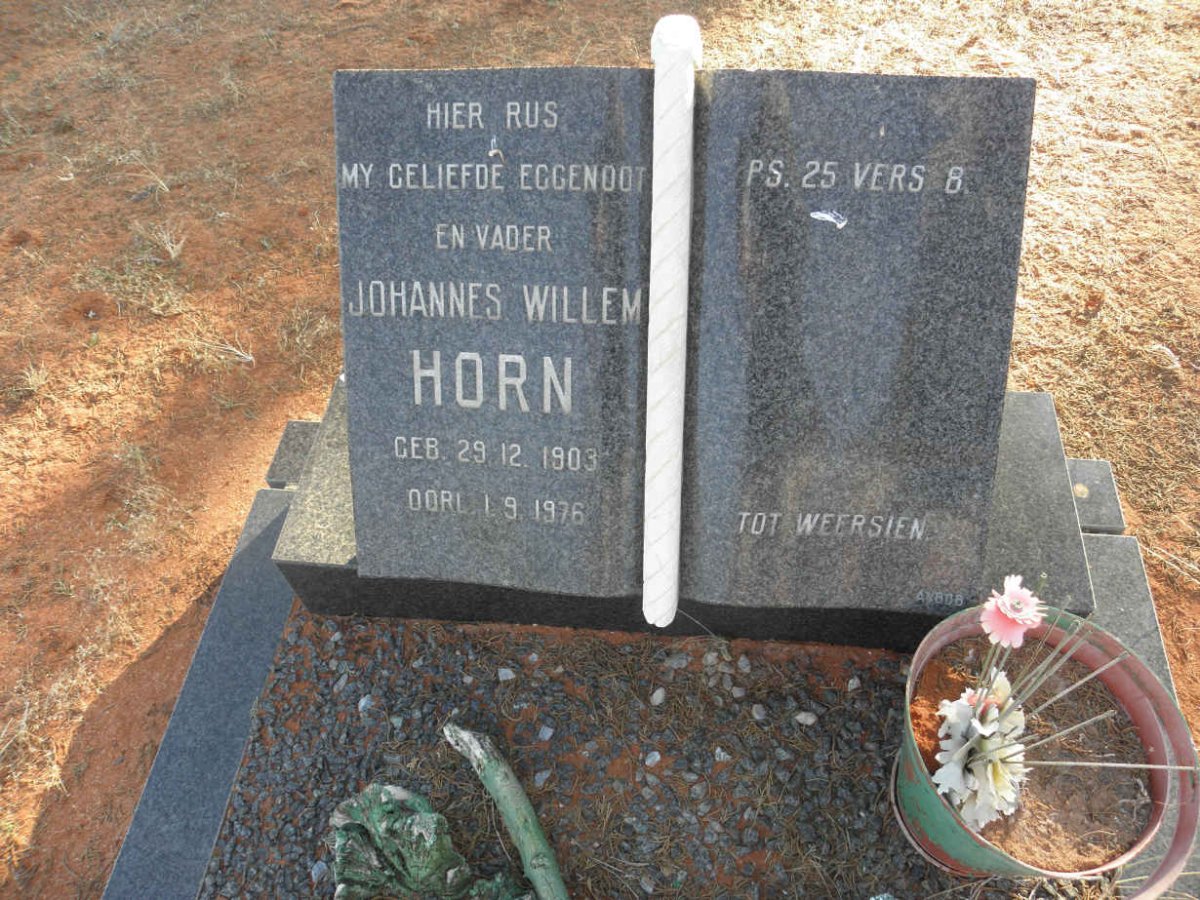 HORN Johannes Willem 1903-1976