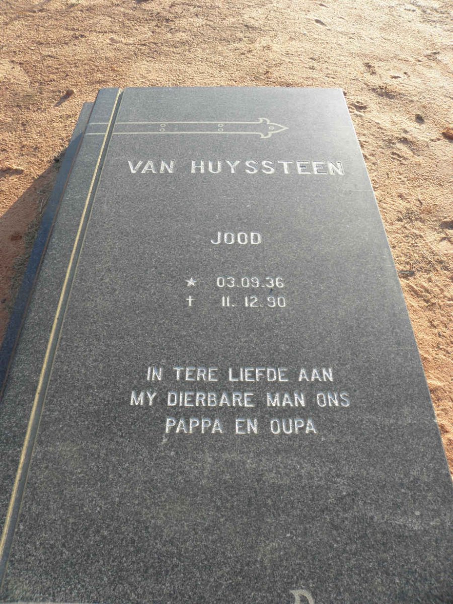 HUYSSTEEN Jood, van 1936-1990