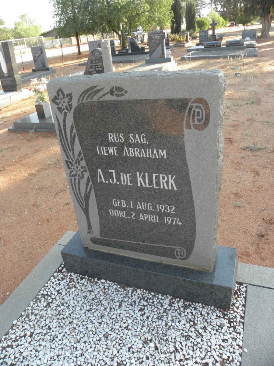 KLERK A.J., de 1932-1974