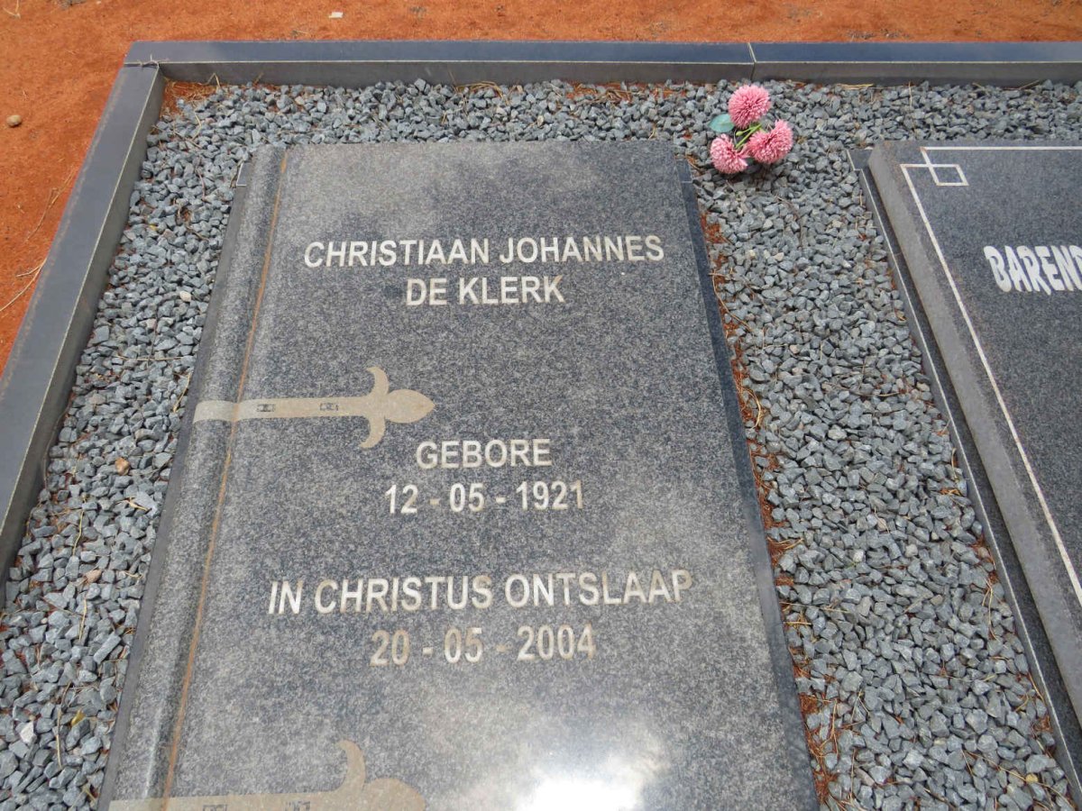 KLERK Christiaan Johannes, de 1921-2004 & Barendina Carolina 1925-2021_1