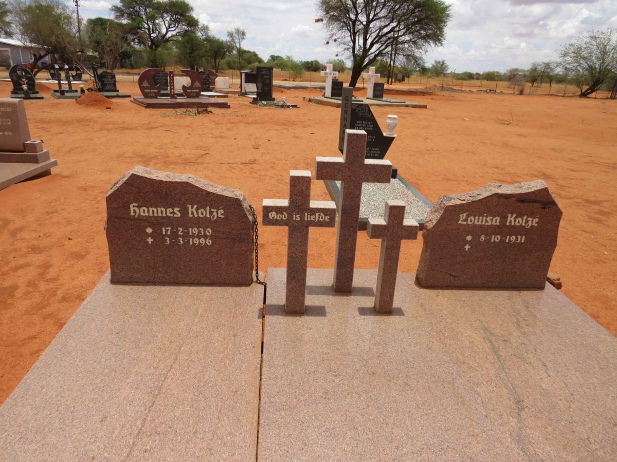 KOTZE Hannes 1930-1996 & Louisa Kotze 1931-